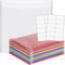 Henoyso 12 Pcs 12 x 12 Paper Storage Organizer Scrapbook Paper Holder Clear Loading Files Plastic Paper Holder with 2 Sheets Clear PVC Customizabl...