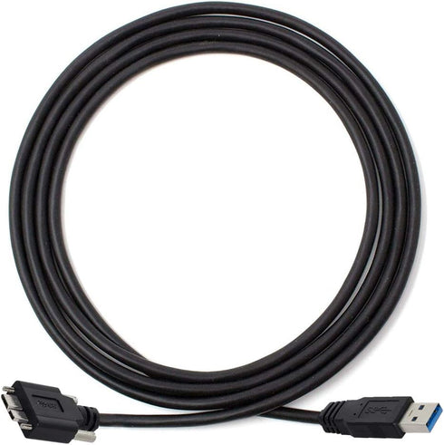 cablecc USB 3.0 A Type Cable Male to Micro USB 3.0 B Male with Mount Panel Screws for Hard Disk Mobile Phone 3M...