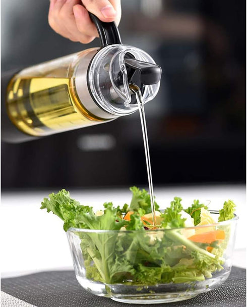 olive oil and vinegar bottle glass disp,Wide Opening for Easy Refill and Cleaning, Liquid spice dispenser, BPA Free Pouring Spouts, 18 Oz...