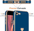 Teageo for iPhone SE 2020 Case, iPhone 7 Case, iPhone 8 Phone Case for Women Girl Cute Love-Heart Luxury Bling Plating Soft Back Cover Camera Prot...