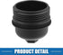 Engine Oil Filter Housing Cover Cap 26350-3CAB1 for Kia Sedona 2015-2018 Plastic Black...