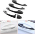 Qiilu Door Handle Covers Carbon Fiber Exterior Door Bowl Cover Trim for C Class W205 2015-2018 GLC X253 2016-2018...
