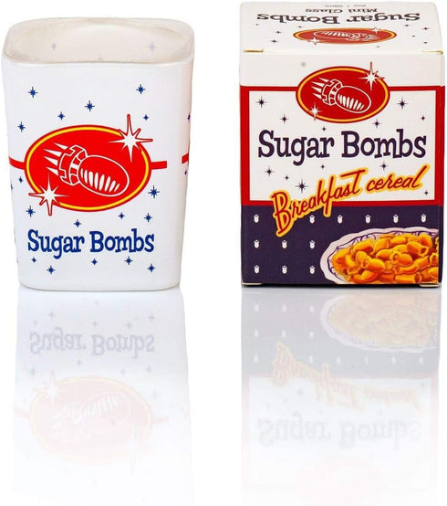 JUST FUNKY Fallout Sugar Bombs Breakfast Cereal Square Shot Glass 2 Ounce Shot Glass...