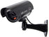 F FINDERS&CO Dummy Security Camera, Fake CCTV Surveillance System with Realistic Red Flashing Lights and Warning Sticker for Indoor Outdoor (1, Bl...