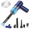 Handheld Vacuum Cordless, Car Vacuum Cleaner, USB Rechargeable Portable Mini Vacuum with Suck and Blow 2 in 1?Blue?...