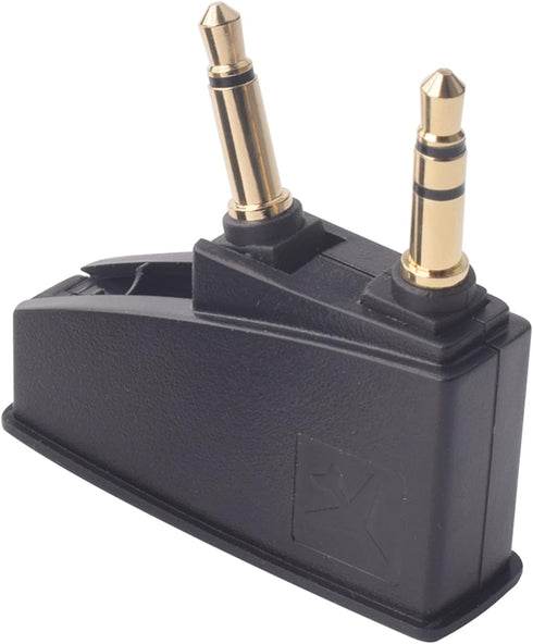 Saipomor QC45 Adapter Airplane Audio Stereo Jack Plugs for QuietComfort 2 QC3 QC15 QC25 QC35II QC35 SoundLink SoundLinkII AE2 AE2i AE2W and More H...