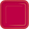 Ruby Red Square Dessert Plates - 7" (Pack Of 16) - Premium Quality Paper - Perfect For Parties & Events...