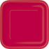 Ruby Red Square Dessert Plates - 7" (Pack Of 16) - Premium Quality Paper - Perfect For Parties & Events...