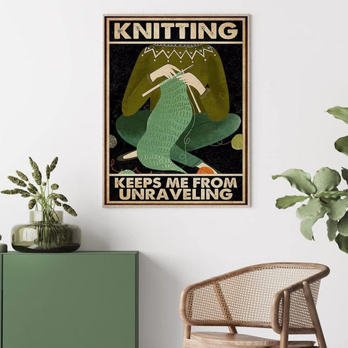 Knitting Woolen Yarn Poster Diamond Painting Kit for Adult, Knitting Scarf Diamond Art, Full Round Drill Kits Cross Stitch Mosaic Art for Adults R...