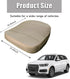 Car Front Seat Cover, 21"×22" Luxury PU Leather Auto Seat Protection Cover, Comfortable Anti Slip Front Bottom Seat Cushion with Full Wrap, Univer...