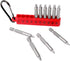 Assorted screwdrive bits, 2 In. Square #1, #2, #3, S2 Steel, 10 pieces...