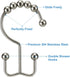 Shower Curtain Hooks Rings, TENOVEL Double Sided Shower Hooks Rust Proof for Bathroom Shower Rods Curtain, Durable Stainless Steel Bathroom Shower...