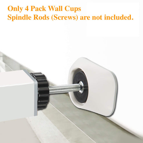 Vmaisi Baby Gate Wall Cup Protector Make Pressure Mounted Safety Gates More Stable - Wall Damage-Free - Fit for Doorway, Door Frame, Baseboard - W...