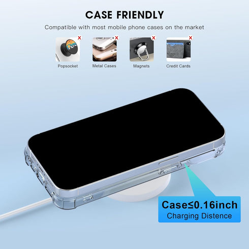 Magnetic Wireless Charger: Mag-Safe iPhone Charging Pad Compatible with iPhone 15 Pro Max Plus 14 Pro Max Plus 13 Pro Max 12 Pro Max - Mag Charger...