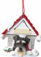 Schnauzer, Uncropped Ornament A Great Gift For Schnauzer, Uncropped Owners Hand Painted and Easily Personalized "Doghouse Ornament" With Magnetic ...