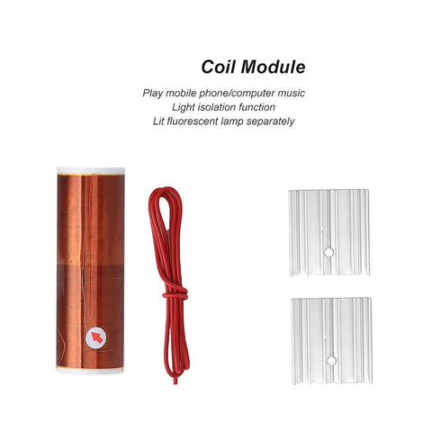 Teslas Coil Module Unassembled Mini Teslas Coil Prcatical Electronic DIY Kit Speaker Teslas DIY Kits 15W DC15-24V 2A...