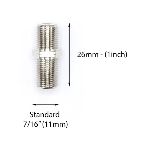 THE CIMPLE CO Cable Extension Coupler - 10 Pack - Connects 2 Coaxial Video Cables, for Coax F81 (Female to Female) - Rated for 3 GHz Satellite, TV...