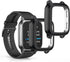 kwmobile Case Compatible with Garmin Venu Sq 2 Music/Sq 2 Case - 2X TPU Silicone Fitness Tracker Cover - Black...