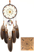Urdeoms Tree of Life Dream Catchers for Bedroom Adult Brown Boho Dream Catcher Wall Decor for Girls Chakra Crystal Healing Stones Hanging Ornament...