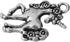 50pcs Antique Silver Plated Horse Charms Pendants for DIY Bracelets Necklace, Jewelry Findings Making Accessaries(Z77)...