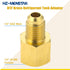 R134A R22 Brass Refrigerant Tank Adapter, R410a Vacuum Pump Adapter Fitting with 5/16" Sae Female x 1/4" Sae Male R12 R134A Tank Adapter Fits for ...
