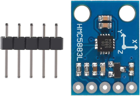 10pcs GY-273 QMC5883L 3-Axis Compass Magnetometer Sensor Board Module IIC/I2C for Arduino 3-5V Power High Accurancy...