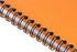 Rhodia Reverse Book & Dot Book - Dot Grid 80 sheets - 8 1/4 x 8 1/4 - Orange Cover...