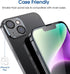amFilm (2+2 PACK OneTouch Compatible with iPhone 14 Plus 6.7 Tempered Glass Screen Protector and Camera Lens Protector, Edge to Edge Full Coverage...