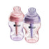 Tommee Tippee Baby Bottles, Advanced Anti-Colic Baby Bottle with Slow & Medium Flow Breast-Like Nipple, 9oz, 0m+, Self-Sterilizing, Baby Feeding E...