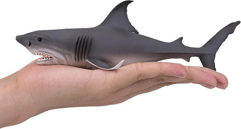 MOJO Large Great White Shark Realistic International Wildlife Toy Replica hand painted figurine...