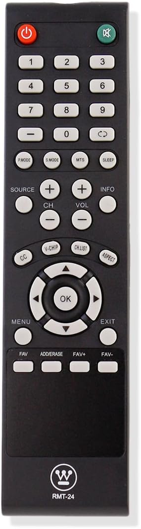 Westinghouse RMT-24 RMT24 Remote control for westinghouse DW39F1Y1 TV...