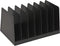 1InTheOffice Desktop File Organizer Vertical, Mail Organizer, 7 Compartments Office File Sorter, 4-3/4" H x 8-3/4" W x 5-1/2" D, Plastic, Black...