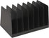 1InTheOffice Desktop File Organizer Vertical, Mail Organizer, 7 Compartments Office File Sorter, 4-3/4" H x 8-3/4" W x 5-1/2" D, Plastic, Black...