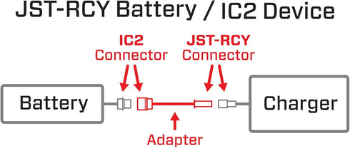Spektrum Adapter: IC2 Device/JST - RCY Battery, SPMXCA323 Medium...
