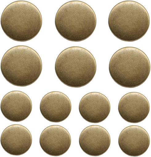 14 Pieces Antique Brass Metal Buttons 20mm 15mm Blazer Buttons Set for Blazers, Suits, Sport Coat, Uniform, Jackets (MB20160)...