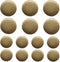 14 Pieces Antique Brass Metal Buttons 23mm 18mm Blazer Buttons Set for Blazers, Suits, Sport Coat, Uniform, Jackets (MB20162)...