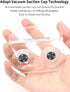 2 Pack Dish Brush Holder, Kitchen Clear Acrylic Sink Caddy Organizer, Vertical Scrub Brush Holder - Secure Suction Seals to Kitchen Sink(Clear)...