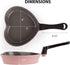 Neoflam 5.5'' Ceramic Nonstick Little Shaped, Frying Griddle Pan, Shaper Mini Pancake Waffle Maker with Heat Resistant Handle for Breakfast Scramb...