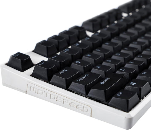 Black White Cherry Profile PBT Double Shot 104 108 ANSI ISO Top Print Shine Through Translucent Backlit keycap Suitable for MX Mechanical Keyboard...
