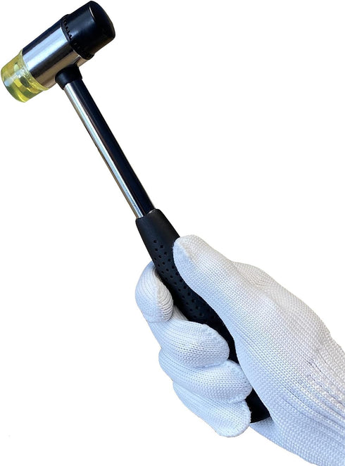 BOOSDEN Double-Faced Soft Hammer Mallet, Rubber Hammer, Soft Hammer for Home Decoration Installation Hand Tool, 25mm...