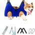 Dog Grooming Hammock Grooming Harness for Small Dogs Pet Grooming Hammock with Nail Clippers/Nail File/Comb Breathable Dog Nail Harness Hanging fo...