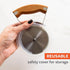Full Circle Slice, Stainless Steel Precision Pizza Wheel with Safety Cover: Effortless Slicing, Innovative, Eco-Friendly. Dishwahser Safe....