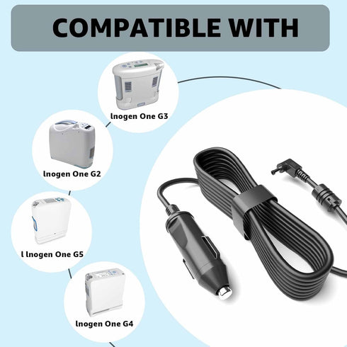 12V Car Charger for Inogen One G2 G3 G4 G5, Replacement Inogen BA-306 BA-301 Cigarette Lighter Power Cord......