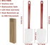 High Heat Resistant Silicone Scraper Spoon Commercial Spatula for Cooking, Rubber Spatula Set of 2 (9.5'')...
