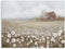 ATELIYISHU Barn Canvas Wall Art Rustic Farmhouse Wall Decor Country Meadow Landscape Painting Sky and Wild Flowers Prints Artwork for Bedroom Kitc...