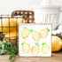 Lemon Stencils, 5 Pcs Summer Painting Stencils for Farmhouse Wood Signs Welcome Lemon Reusable Mylar Template for Pillows Wall Scrapbook Card Maki...