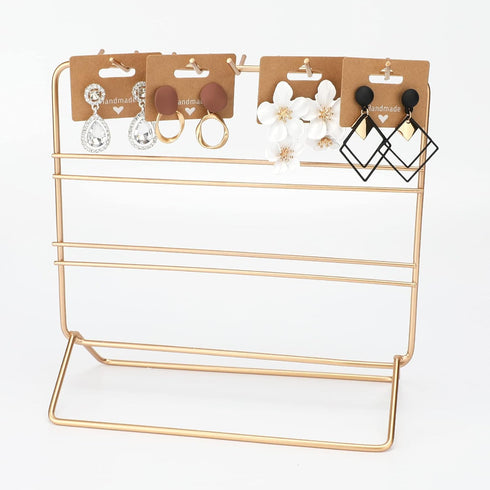 joycraft Earring Cards - 200Pcs Kraft Earring Display Holder Cards, 2"x1.3" Blank Paper Cards with 2 Holes, Jewelry Display Cards for Selling, Han...