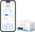 meross Matter Smart Plug Mini, Energy Monitoring, MSS Easy Setup, 15A/1800W, 100% Privacy Wi-Fi Outlet Support Apple HomeKit, Alexa, Google Home w...