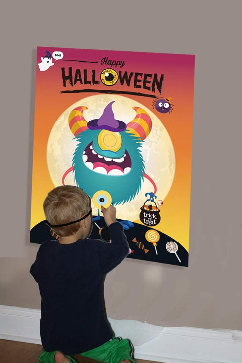 Funnlot Halloween Party Games for Kids Halloween Game Pin The Eye on The Monster Game Activities Hallowee n Pin The Tail Games...