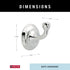 DELTA Windemere Towel Hook, Chrome, Bathroom Accessories, 70035...
